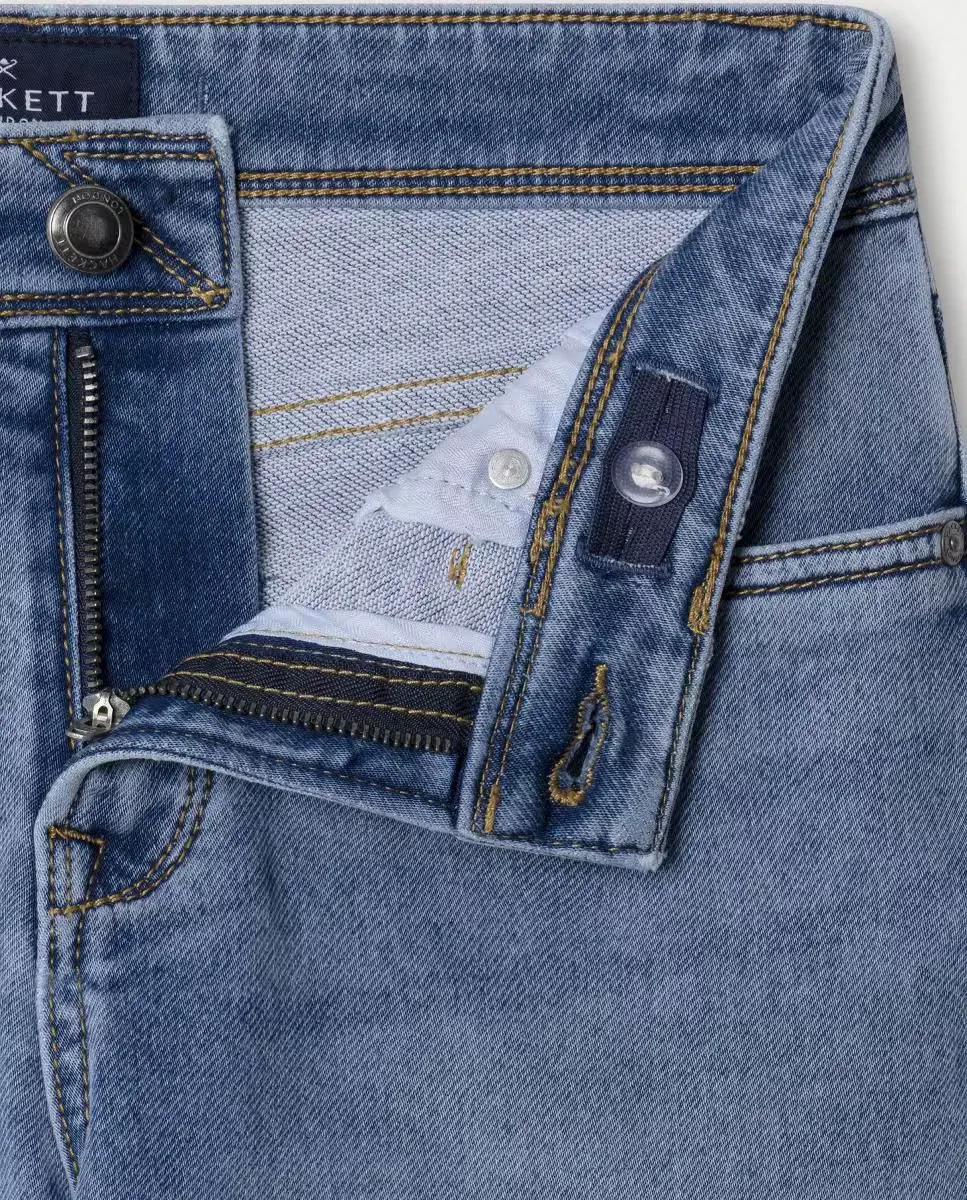 Джинсы Regular Fit Light для мальчика Hackett, синий — фото 3