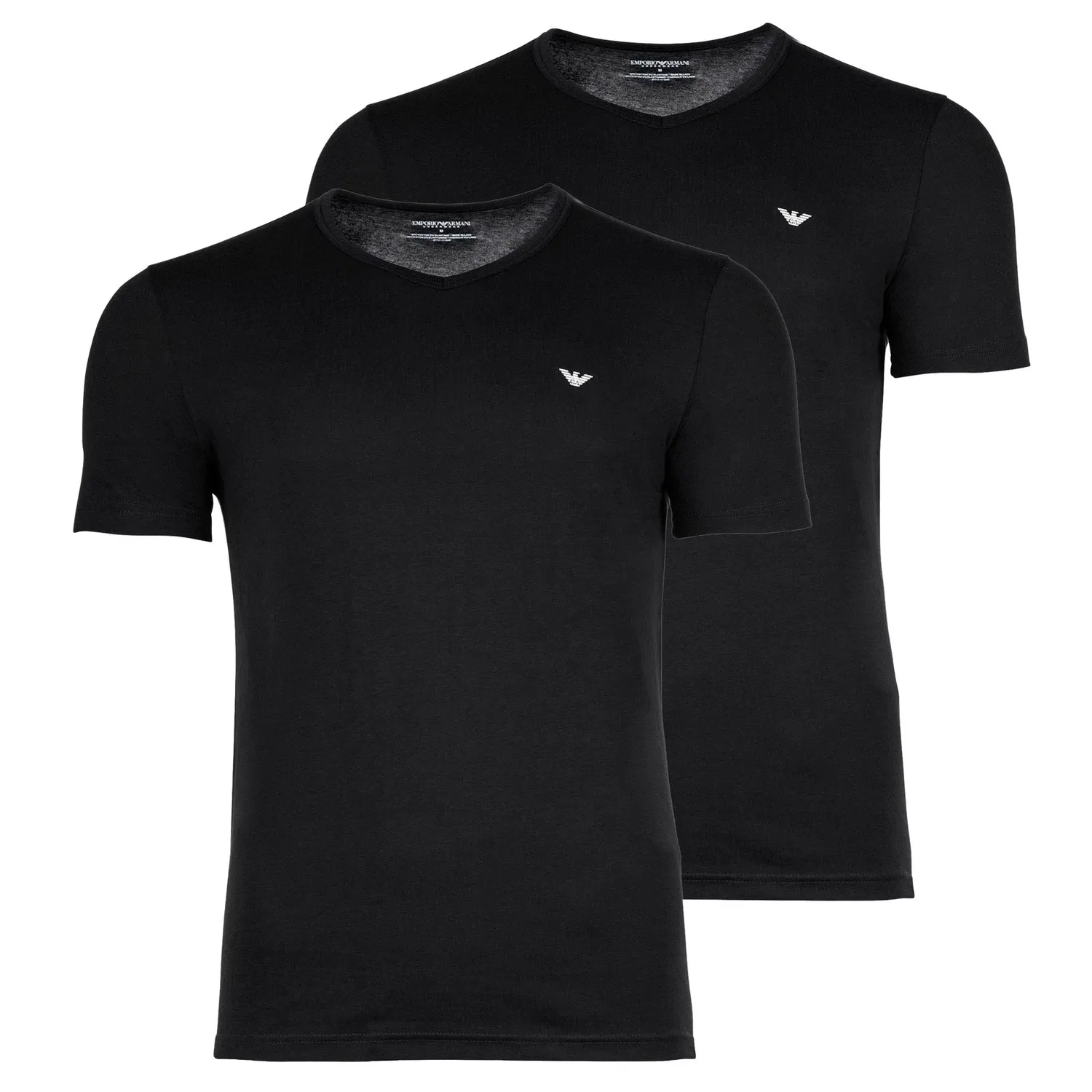Футболка в 2 упаковке Emporio Armani, черный