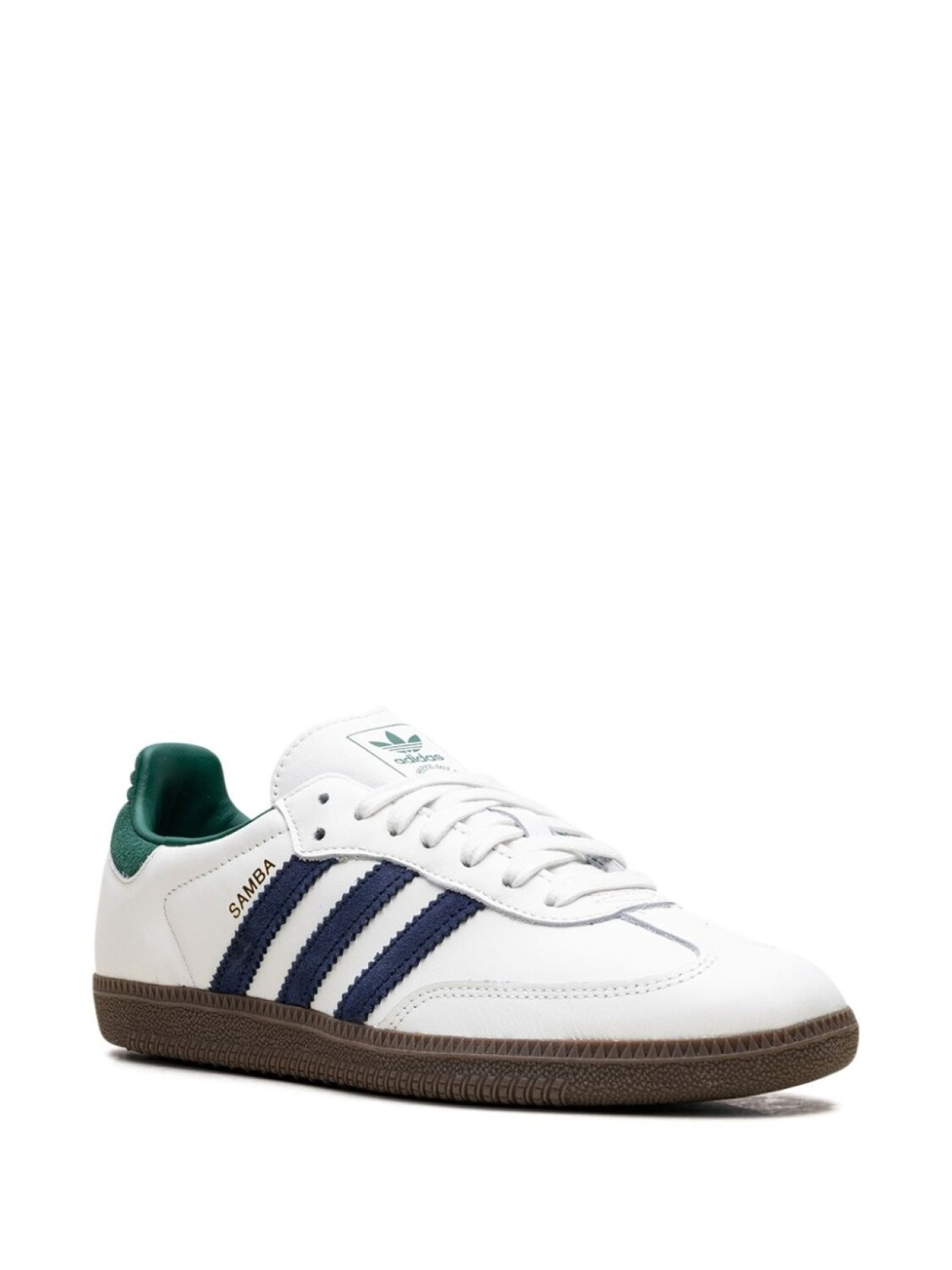 Adidas кроссовки Samba OG Black/White/Collegiate Green, белый — фото 2