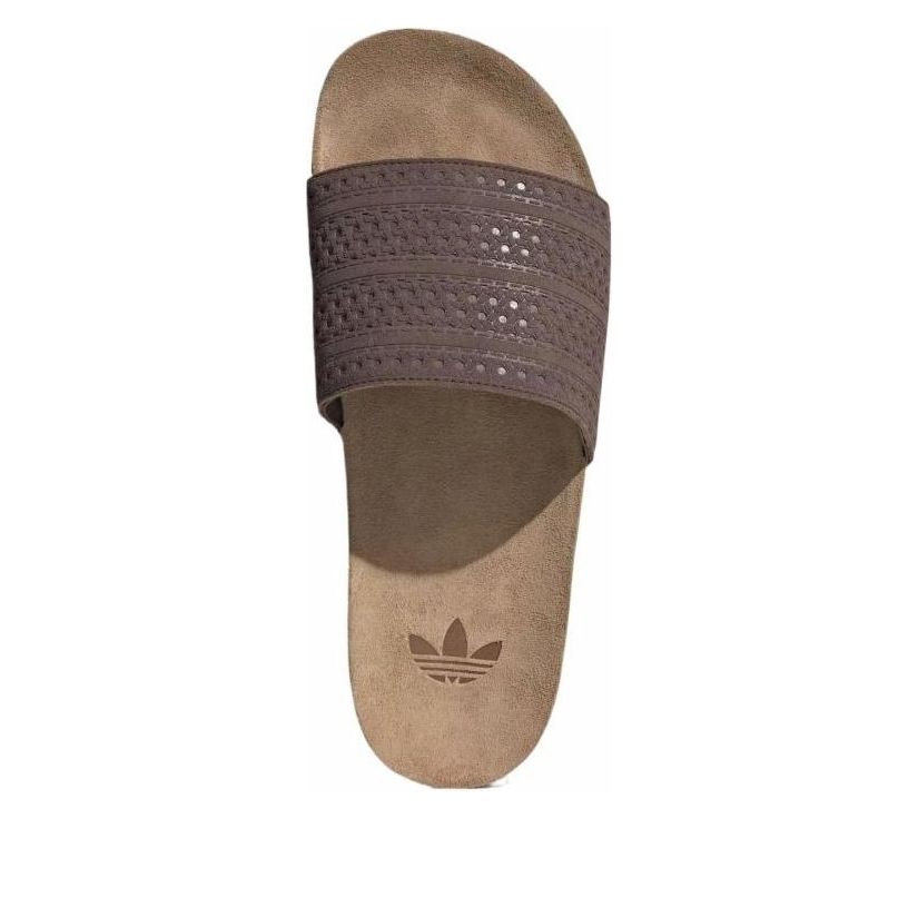 Шлепанцы adidas Originals Adilette Slides 'Brown Gum' — фото 4