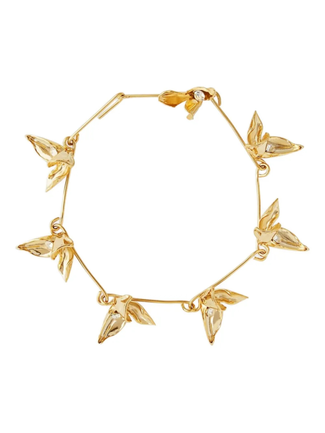 

ERDEM колье с цветочным декором, золотой