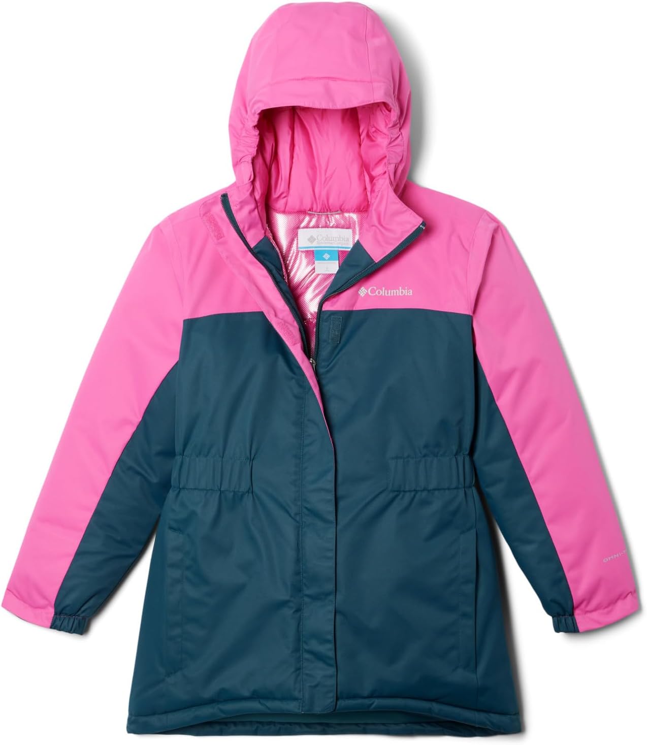 

Длинная утепленная куртка Columbia Girls Hikebound, Night Wave, Pink Ice