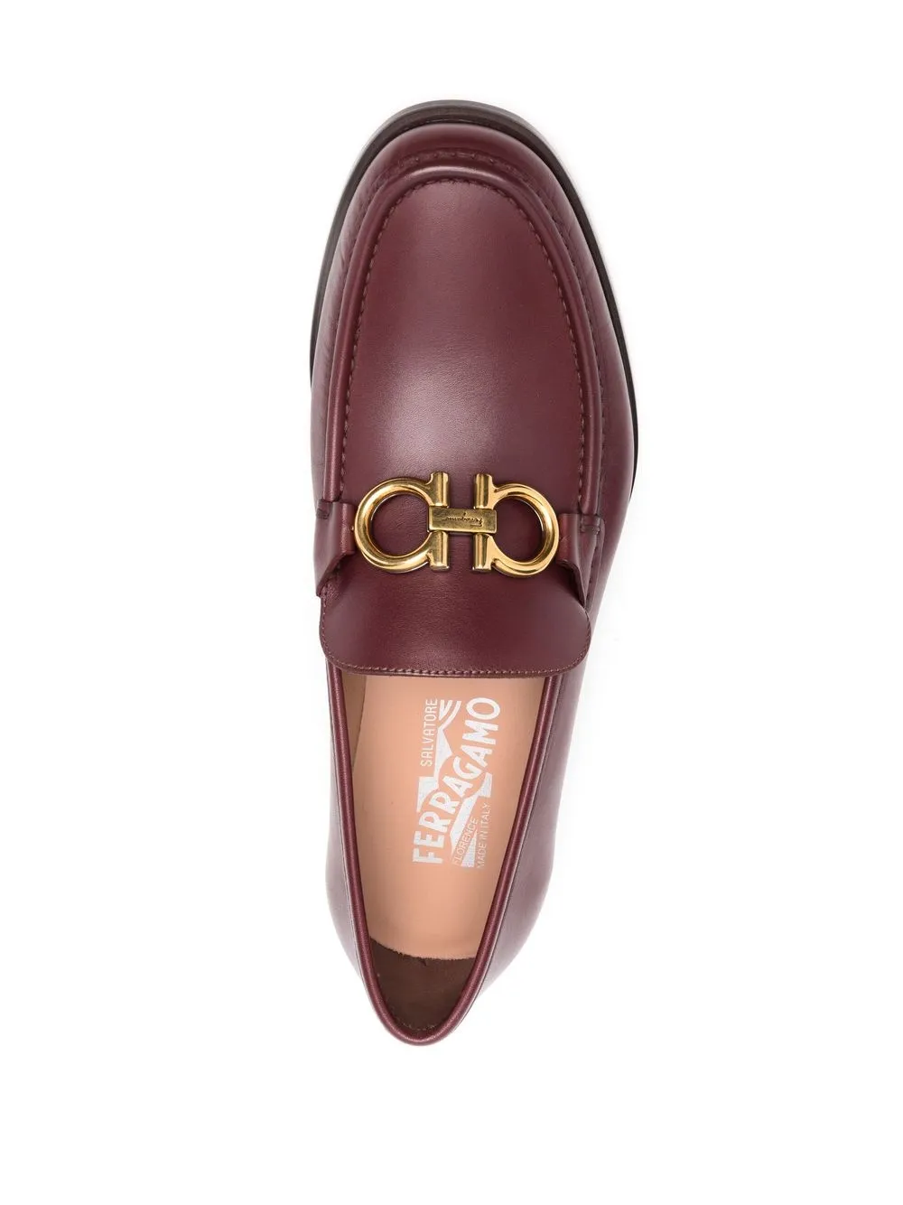 Лоферы с пряжкой Gancini Ferragamo, фиолетовый — фото 4