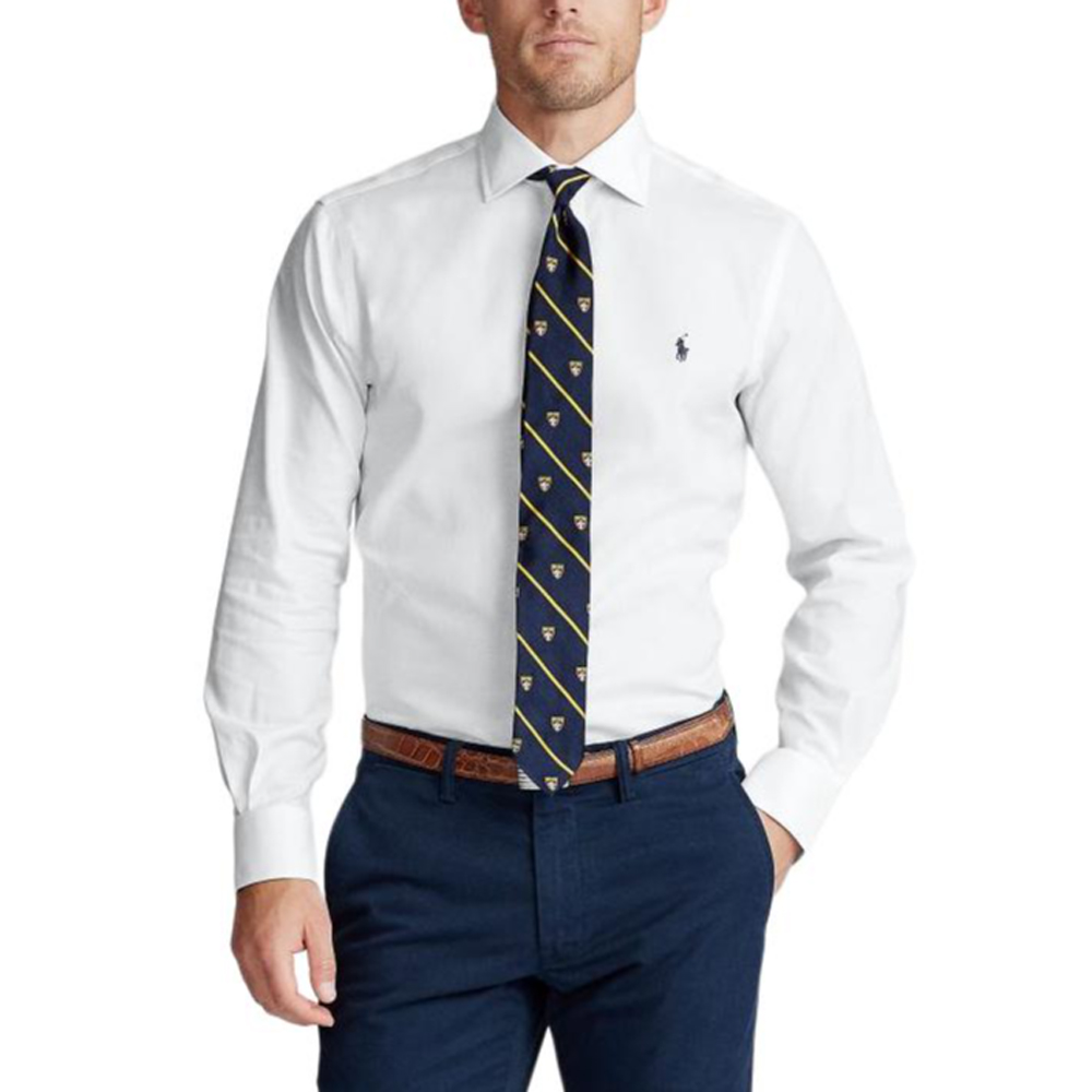 

Белая мужская рубашка SS24 Polo Ralph Lauren, Long SleeLength 67