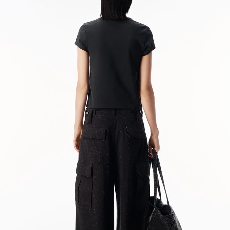 Футболка с круглым вырезом Alexander Wang Washed Black — фото 4