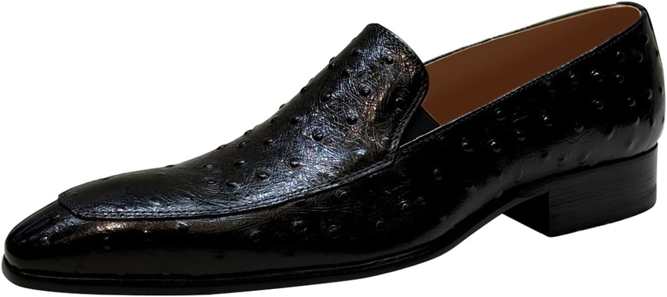 

Мужские слипоны Santimon - повседневные туфли-лоферы Penny из кожи для бизнеса, офиса, вечеринки и свадьбы, черный