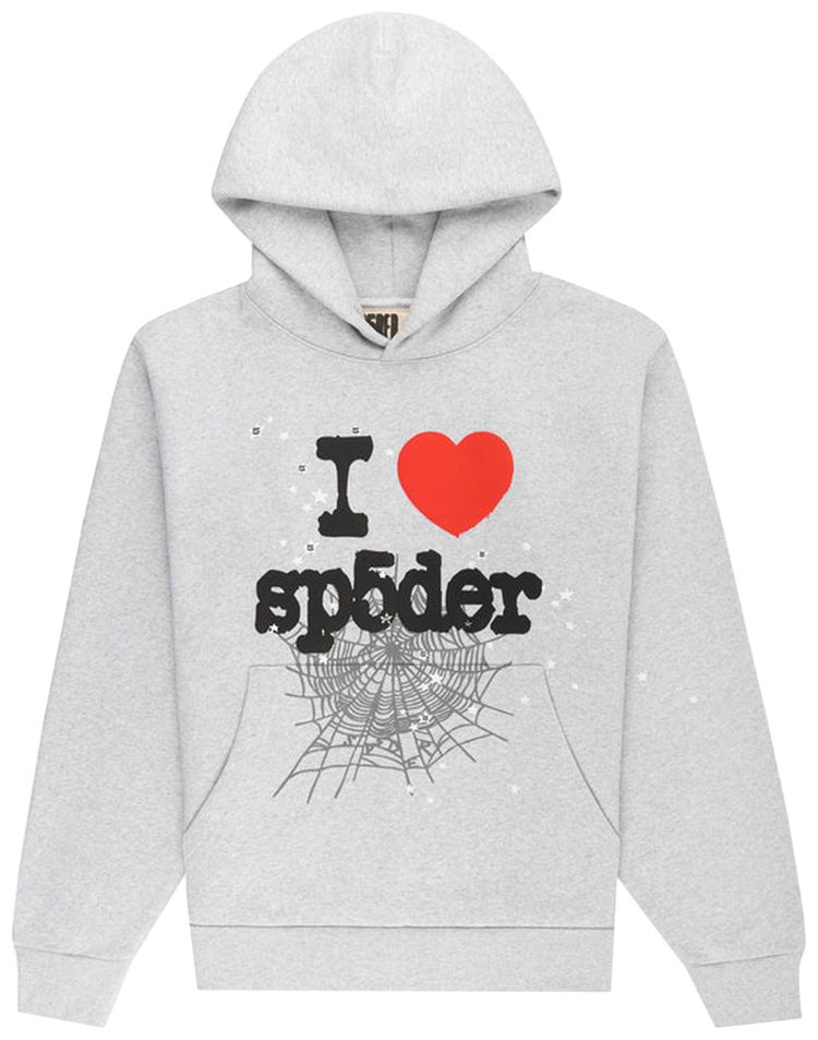 

Худи Sp5der Souvenir Hoodie 'Heather Grey', серый