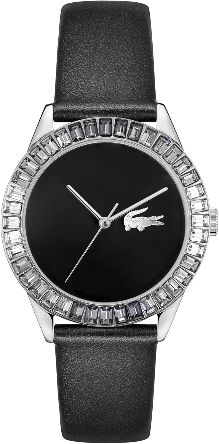 

Lacoste Ladycroc женские часы 3H Quartz, нержавеющая сталь, водонепроницаемость до 5ATM/50 метров - минималистичная элегантность - премиальный модный аксессуар - подарок для нее - 36.5mm, Black