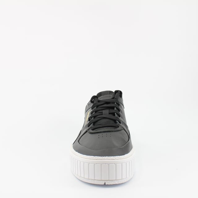 Кожаные женские кроссовки Cali sport на шнуровке 373871 02 Puma, черный — фото 4