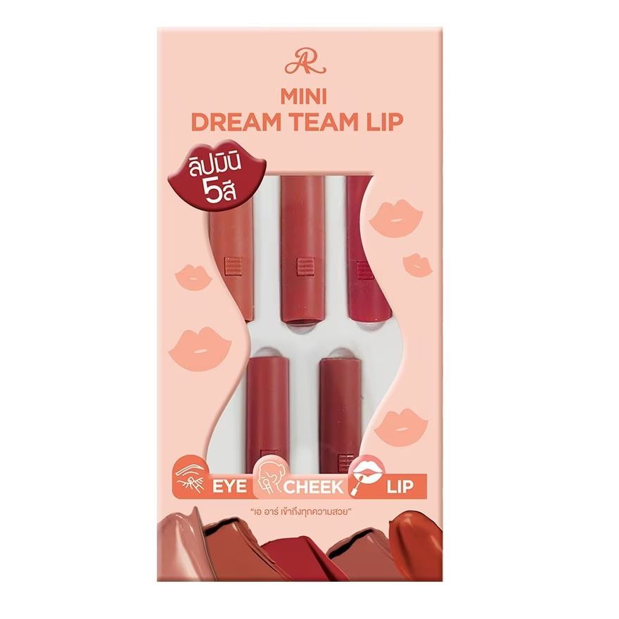 

AR Набор для губ Mini Dream Team 0,63г. х 5шт, Pink Peach