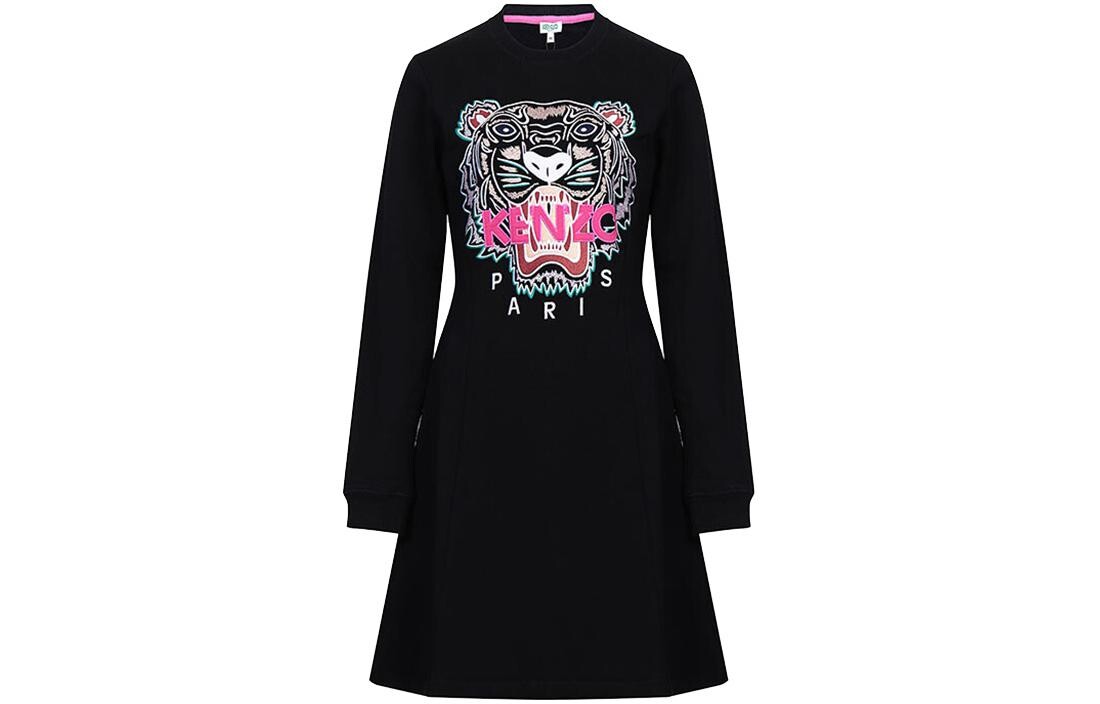

Платье Kenzo с длинными рукавами, черный