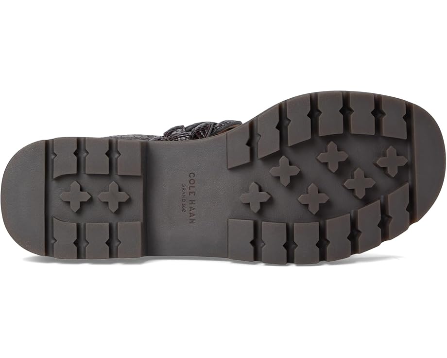 Туфли Cole Haan Cressida Lug Sandal, цвет Dark Chocolate Croc Print Leather — фото 3