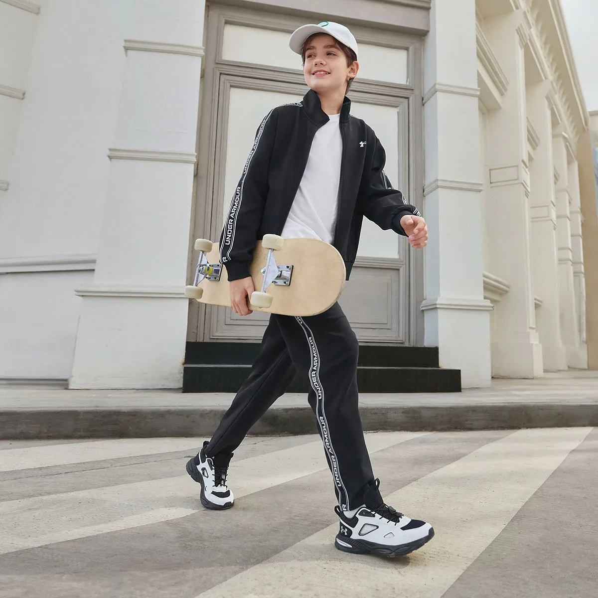 Совпадающий комплект для родителей и подростков Under Armour, черный — фото 4