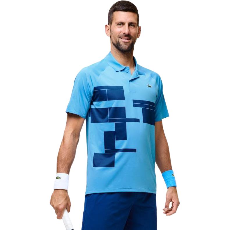 Футболка игрока версия Novak Djokovic LACOSTE, синий — фото 4