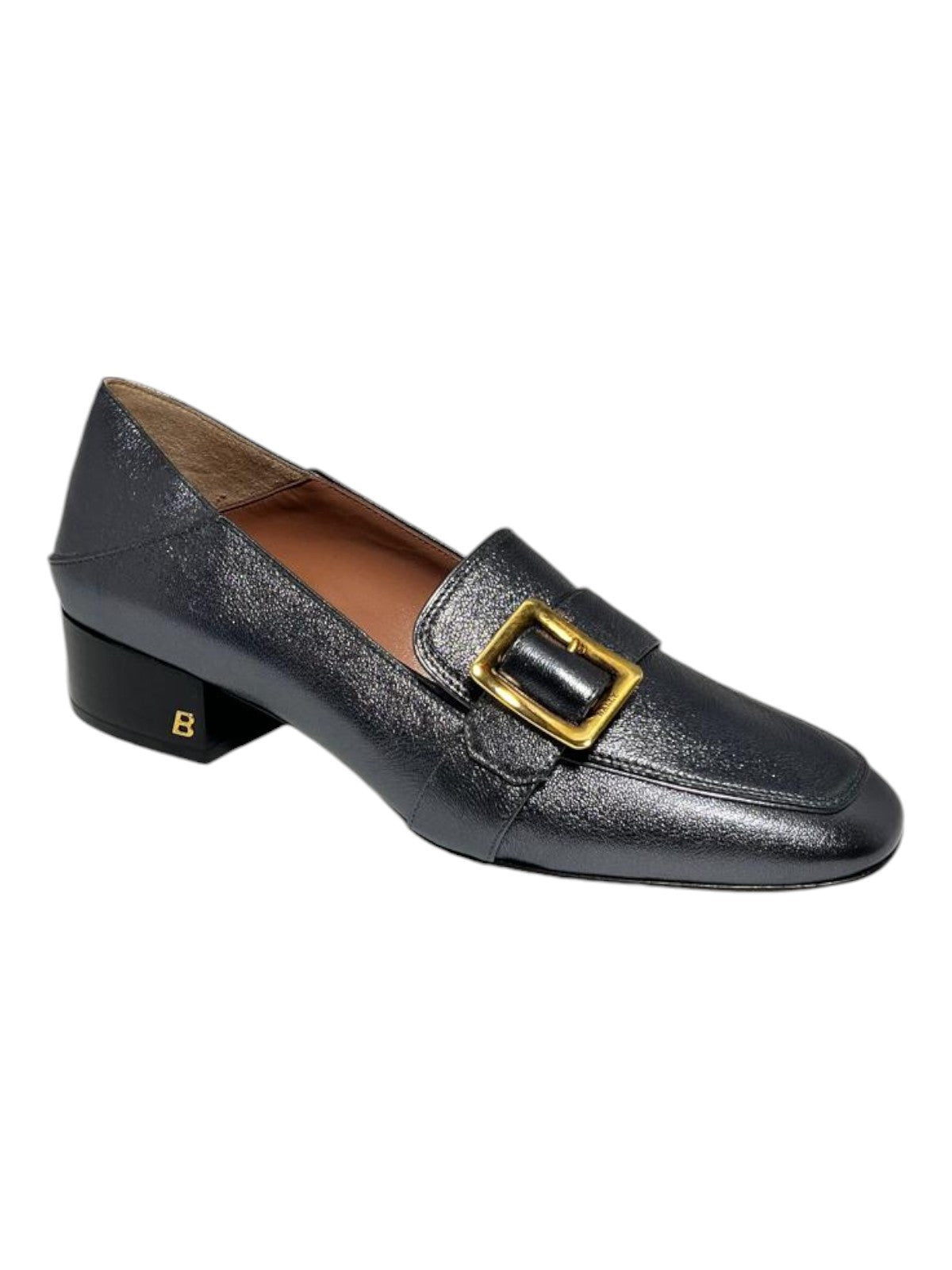 Bally Janelle 6217720 Женские металлические серые мокасины Кожа