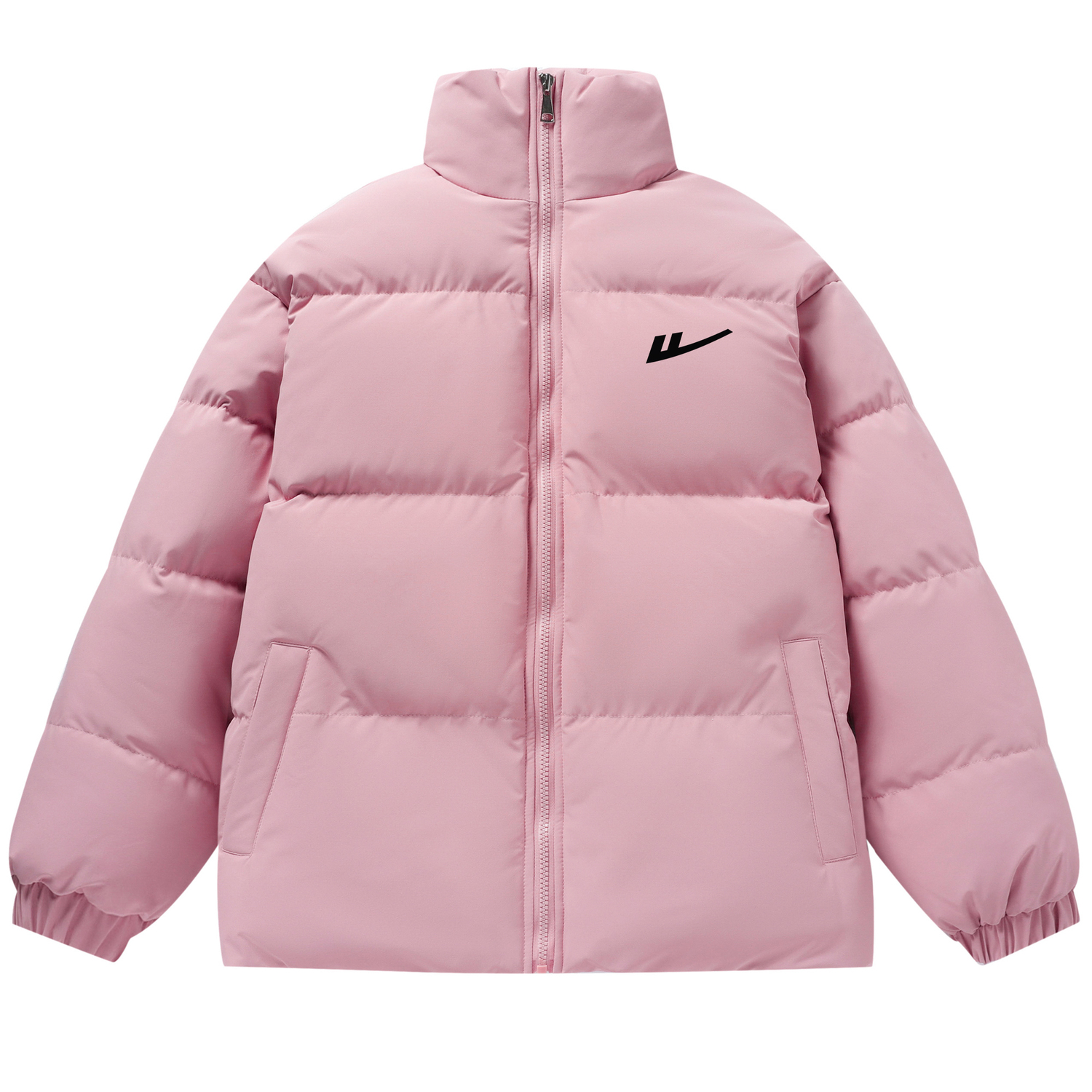 

Пуховик женский с воротником стойкой утепленный стеганый WARRIOR, розовый