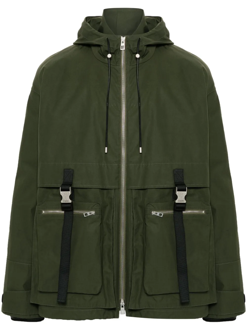 

Непромокаемая парка с капюшоном Loewe, зеленый