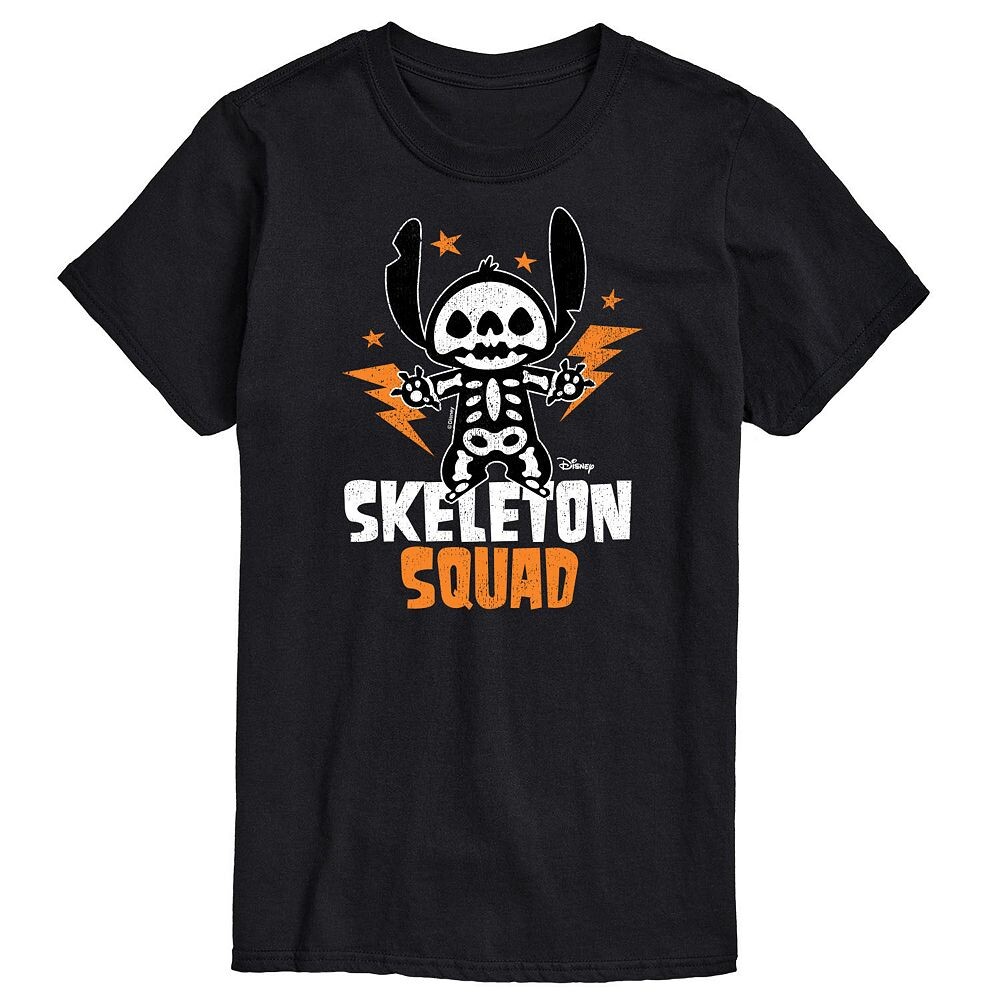 

Мужская футболка Skeleton Squad Disney's Lilo & Stitch Licensed Character, черный
