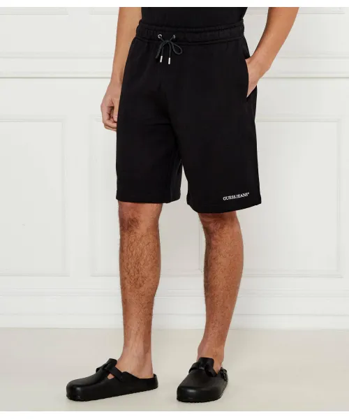 

Короткие шорты Regular fit Guess Jeans, черный