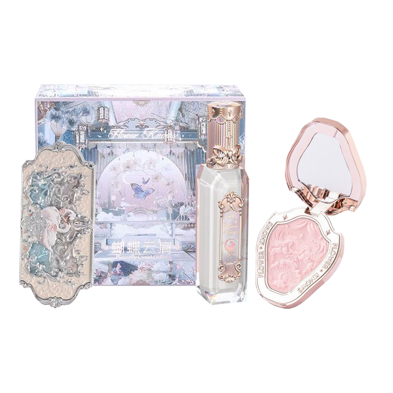 Набор косметики для женщин Flower Knows, Blush #01 Snow Cream Pearl+Eye Shadow #01 белый Swan+Liquid Lipstick #GE03 Starсветло-Foam+Giveaway — фото 2