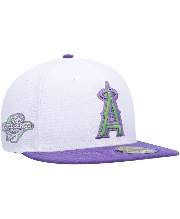 

Мужская белая кепка с боковой нашивкой Los Angeles Angels World Series 2002 59FIFTY New Era