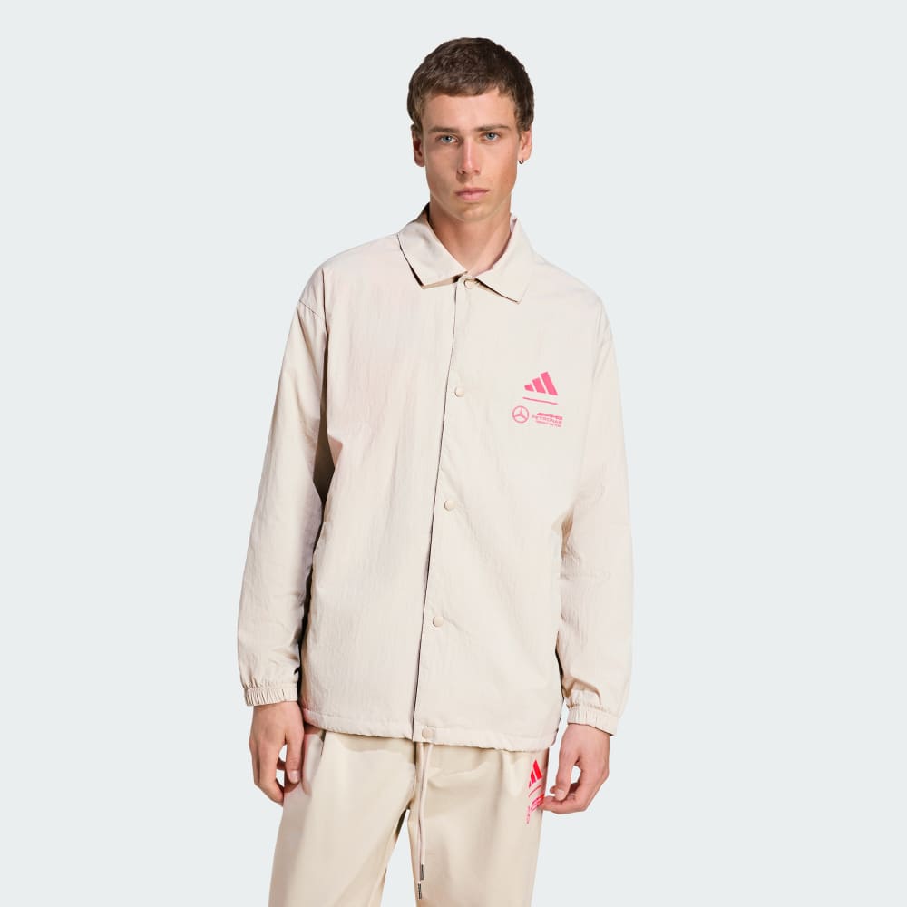 

Куртка Adidas Mercedes - AMG Petronas Formula One Team Summer Coach Jacket, бежевый