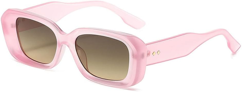 

Винтажные солнцезащитные очки для мужчин и женщин, модные солнцезащитные очки с заклепками, маленькие солнцезащитные очки для женщин, классические черные солнцезащитные очки HYYZZC, Pink