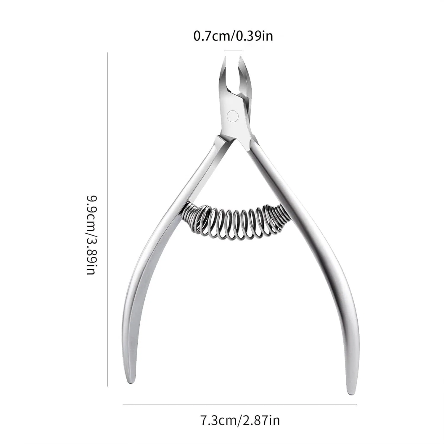 Набор для маникюра и педикюра из нержавеющей стали Sfoikvg, Silvery 1 Pcs — фото 4