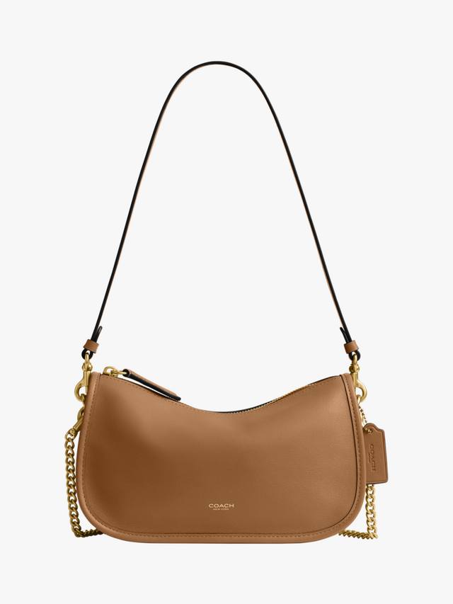 

Кожаная сумка через плечо Waverly Coach, Honey Brown