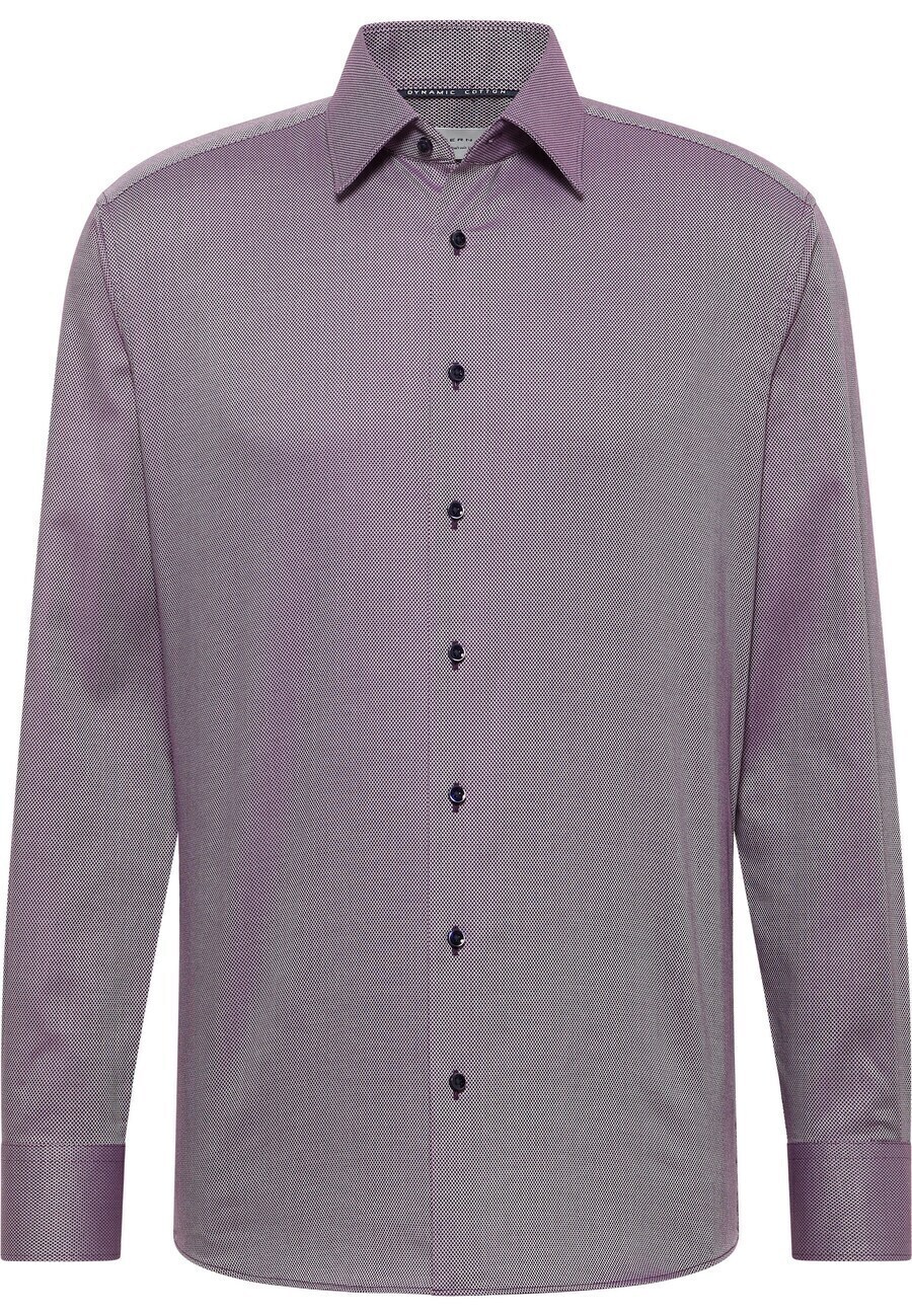 

Рубашка на пуговицах классического кроя ETERNA, баклажановый