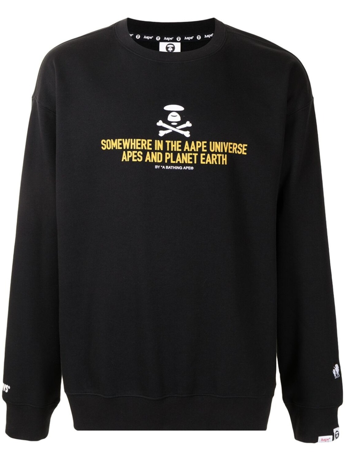 

Толстовка с надписью AAPE BY *A BATHING APE, черный