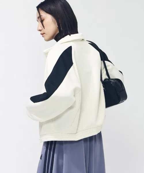 Трек-топ adidas Стадиум, серый, свободный крой — фото 4