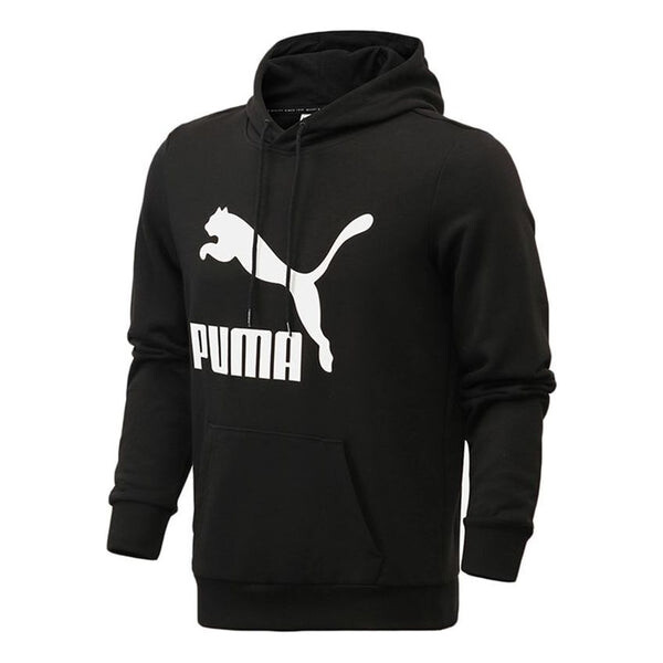 

Толстовка essentials fleece hoodie 'black white' Puma, черный