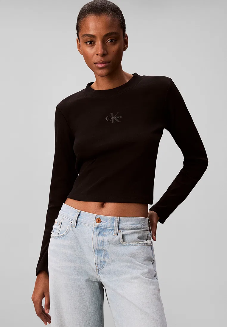 Футболка, Monogram, Calvin Klein Jeans, черный