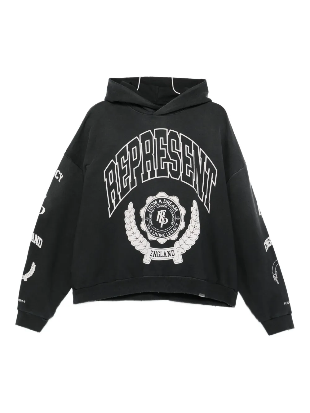 

Худи с графическим принтом Represent, черный