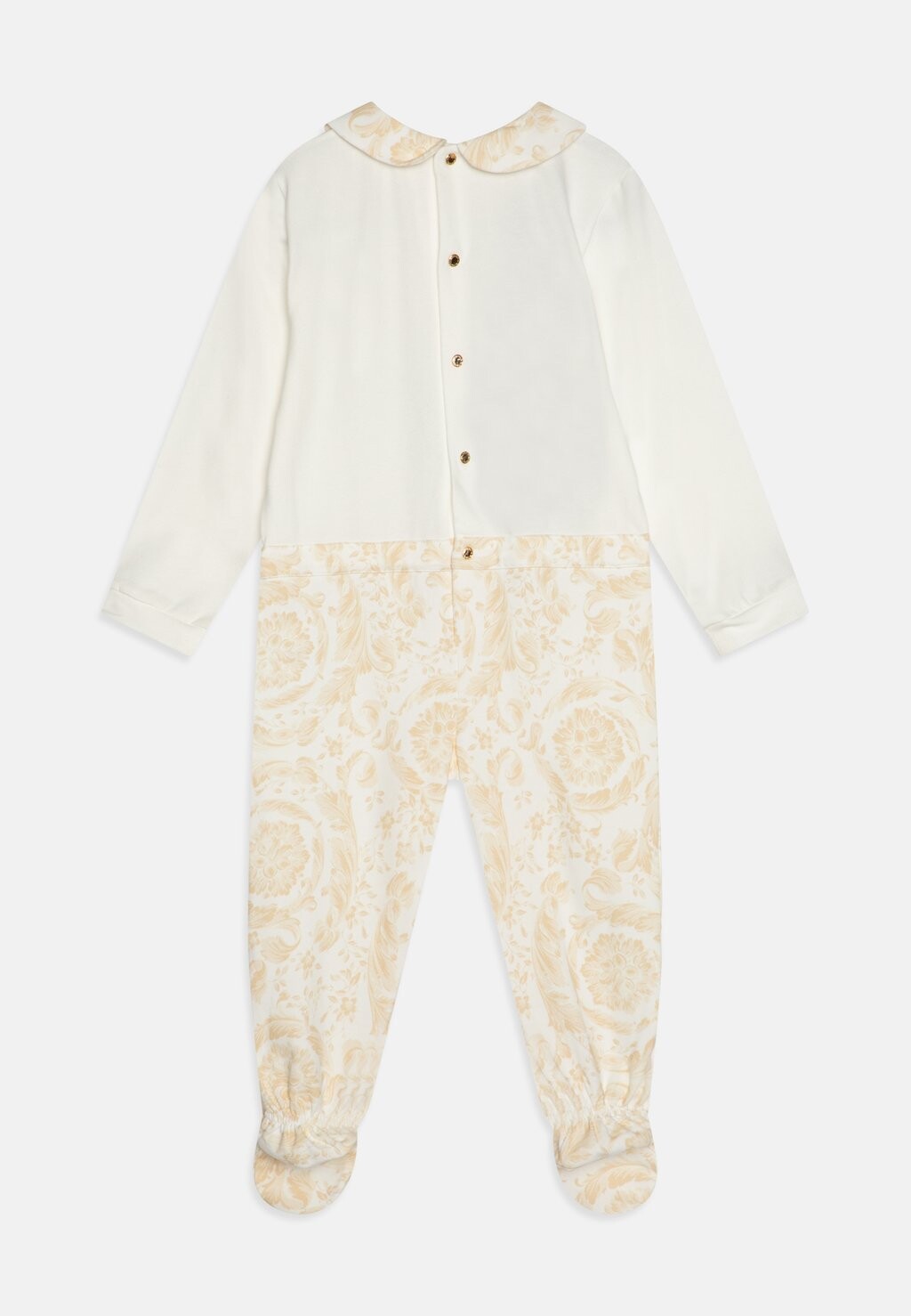Комбинезон BODYSUIT WITH FEET BAROCCO KIDS MEDUSA PRINT UNISEX Versace, цвет bianco/beige — фото 2