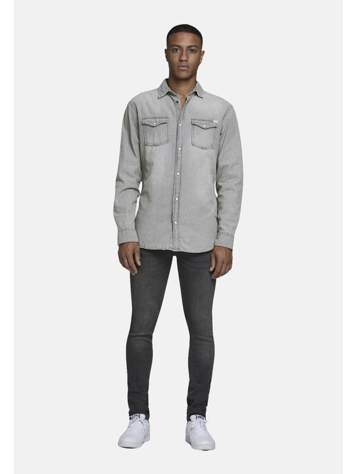 

Рубашка Jack & Jones Sheridan, цвет light grey denim