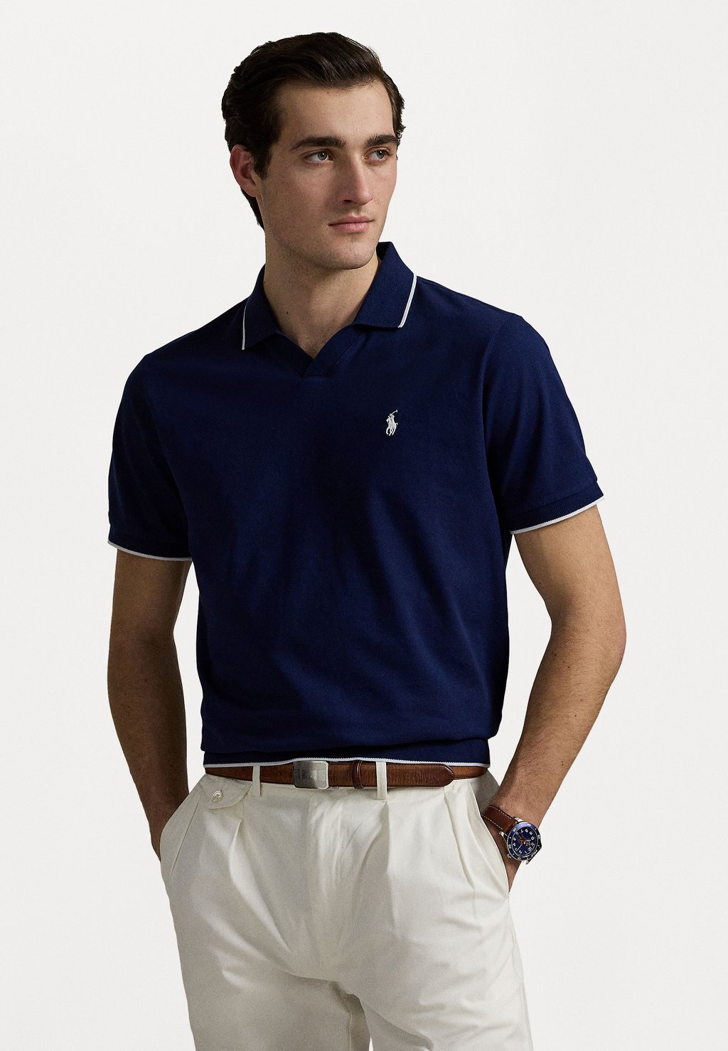 

Поло JACQUARD POLO SHIRT Polo Ralph Lauren, темно-синий