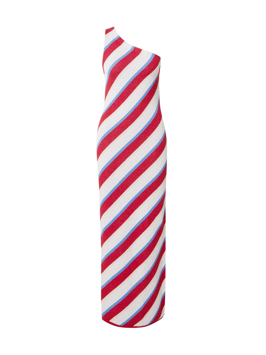 

Вязаное платье TOPSHOP, цвет Fire red/White
