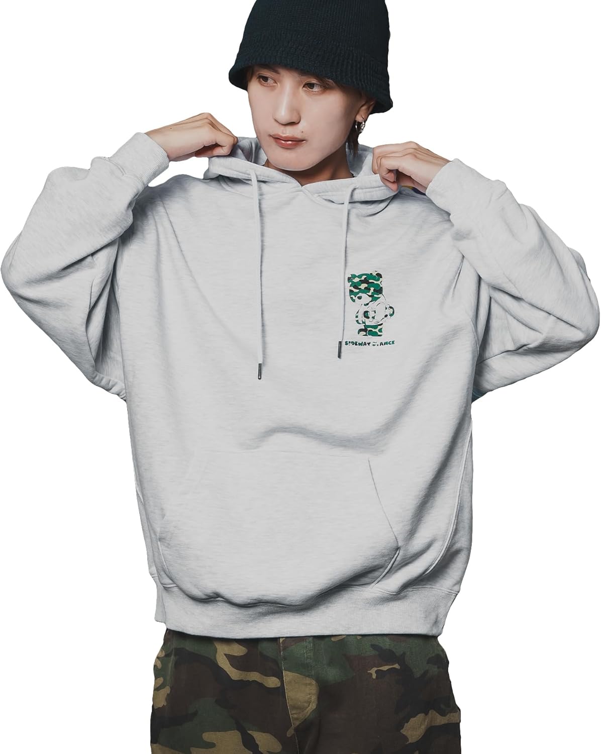 

Камуфляжная пуловер-худи с изображением медведя для мужчин Improves, пепельный, Хаки, Камуфляжная пуловер-худи с изображением медведя для мужчин Improves, пепельный