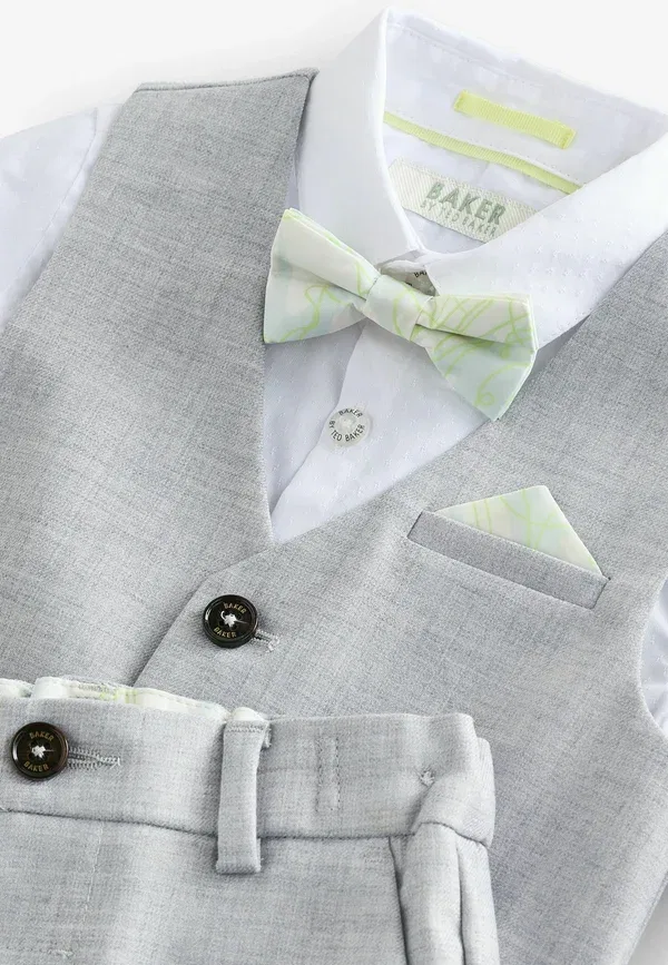 Костюм regular fit Baker By Ted Baker, серый — фото 4