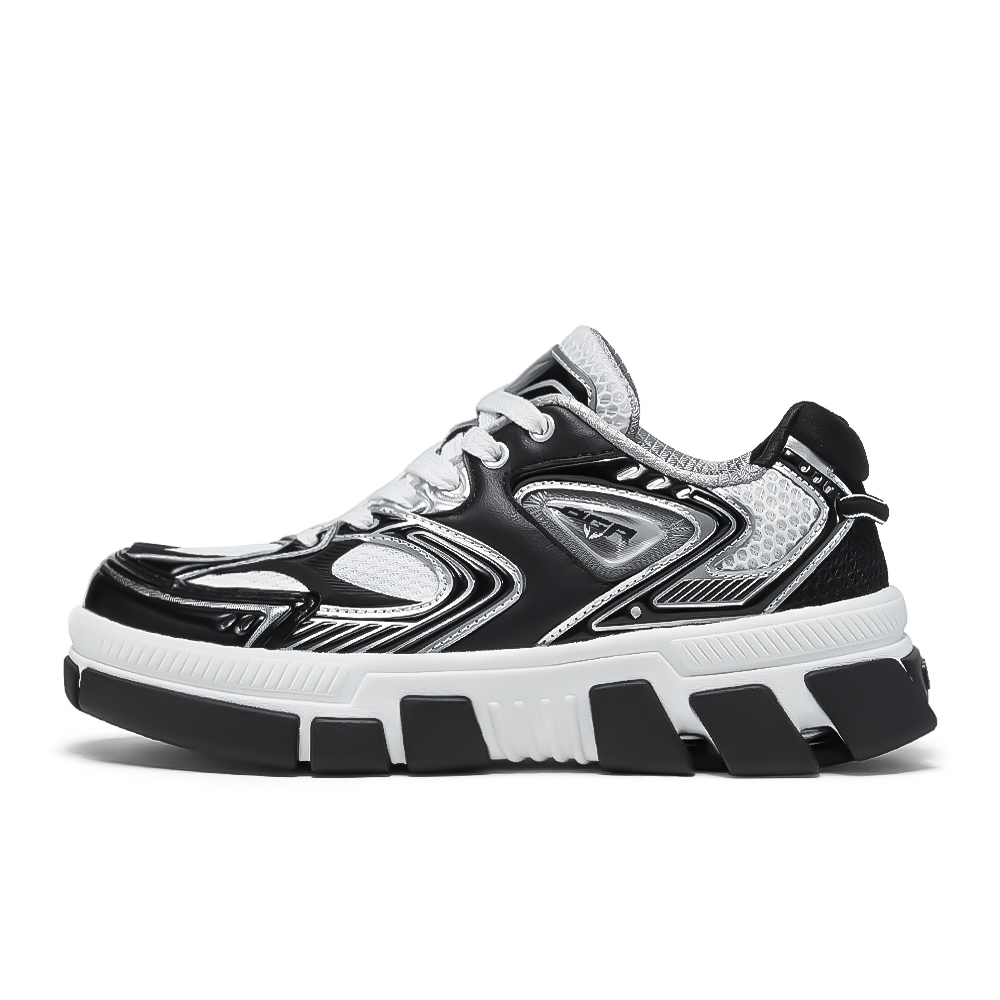 

OGR Следы панды легкие дышащие увеличивающие рост низкие скейтерские кроссовки унисекс черно-белые, цвет Black White