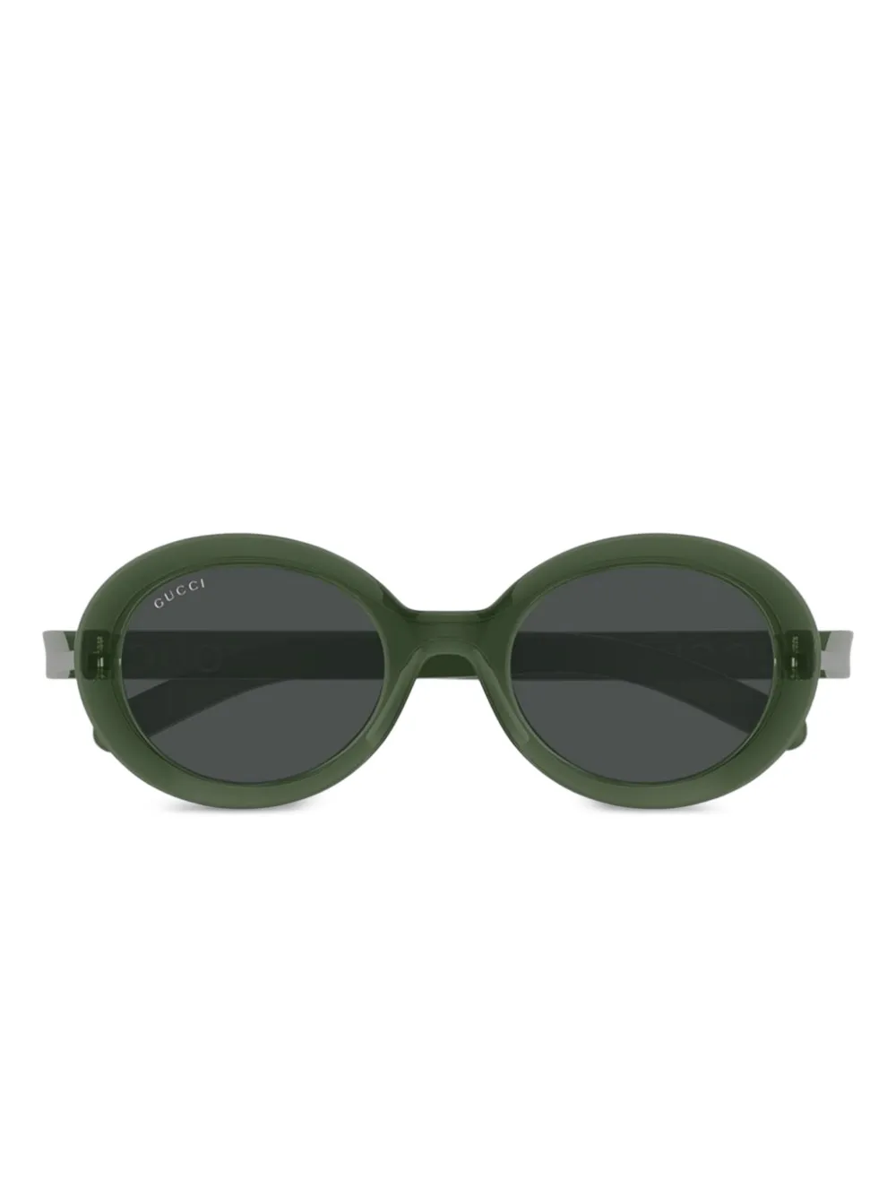 

Солнцезащитные очки в круглой оправе Gucci Eyewear, зеленый