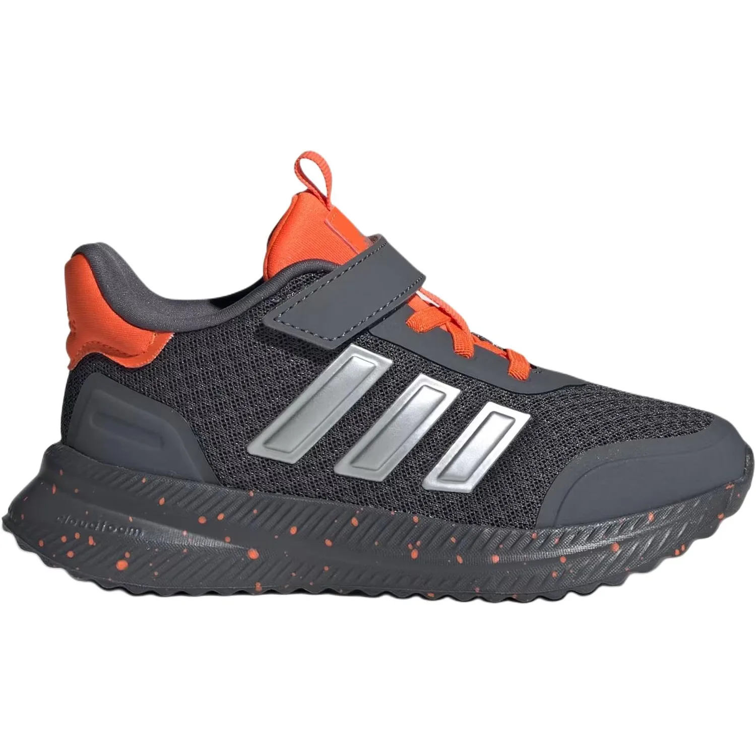 Adidas Детские кроссовки для бега X_PLRPATH с низким верхом, дышащие, черно-оранжевые — фото 3