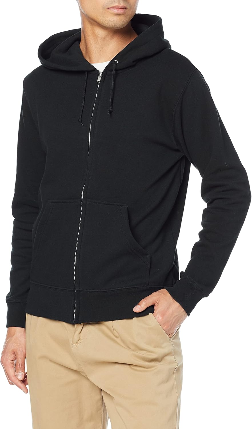 

Мужская толстовка Printstar 00217-MLZ, 8,4 унции, на флисовой подкладке, на молнии, легкая, с полной застежкой-молнией, черный