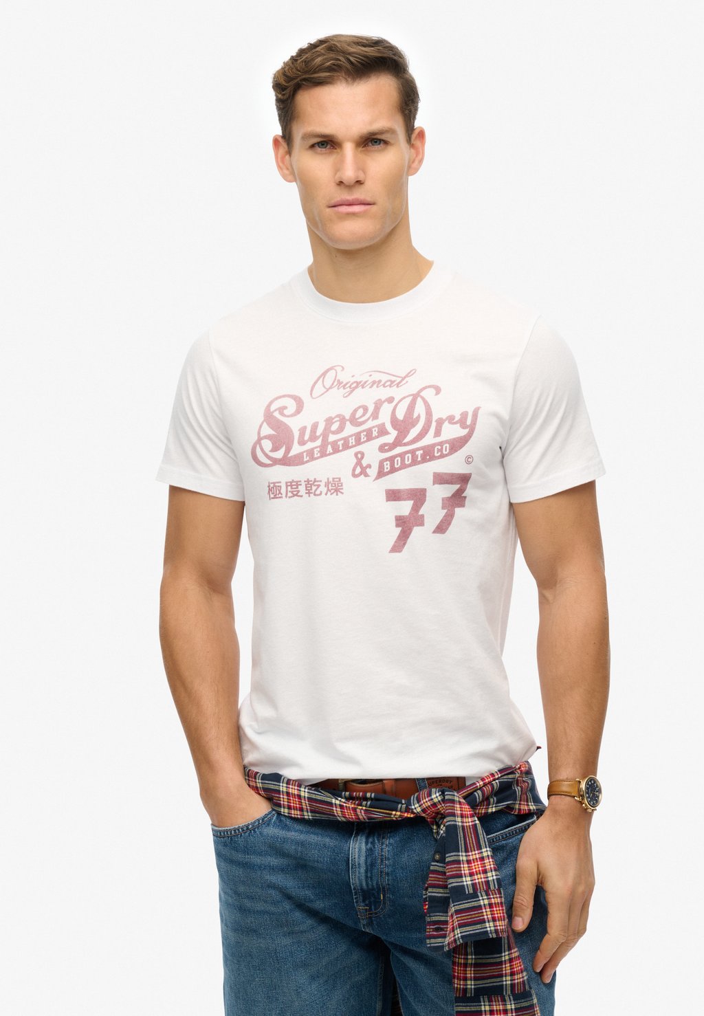 

Футболка с принтом Superdry, белый