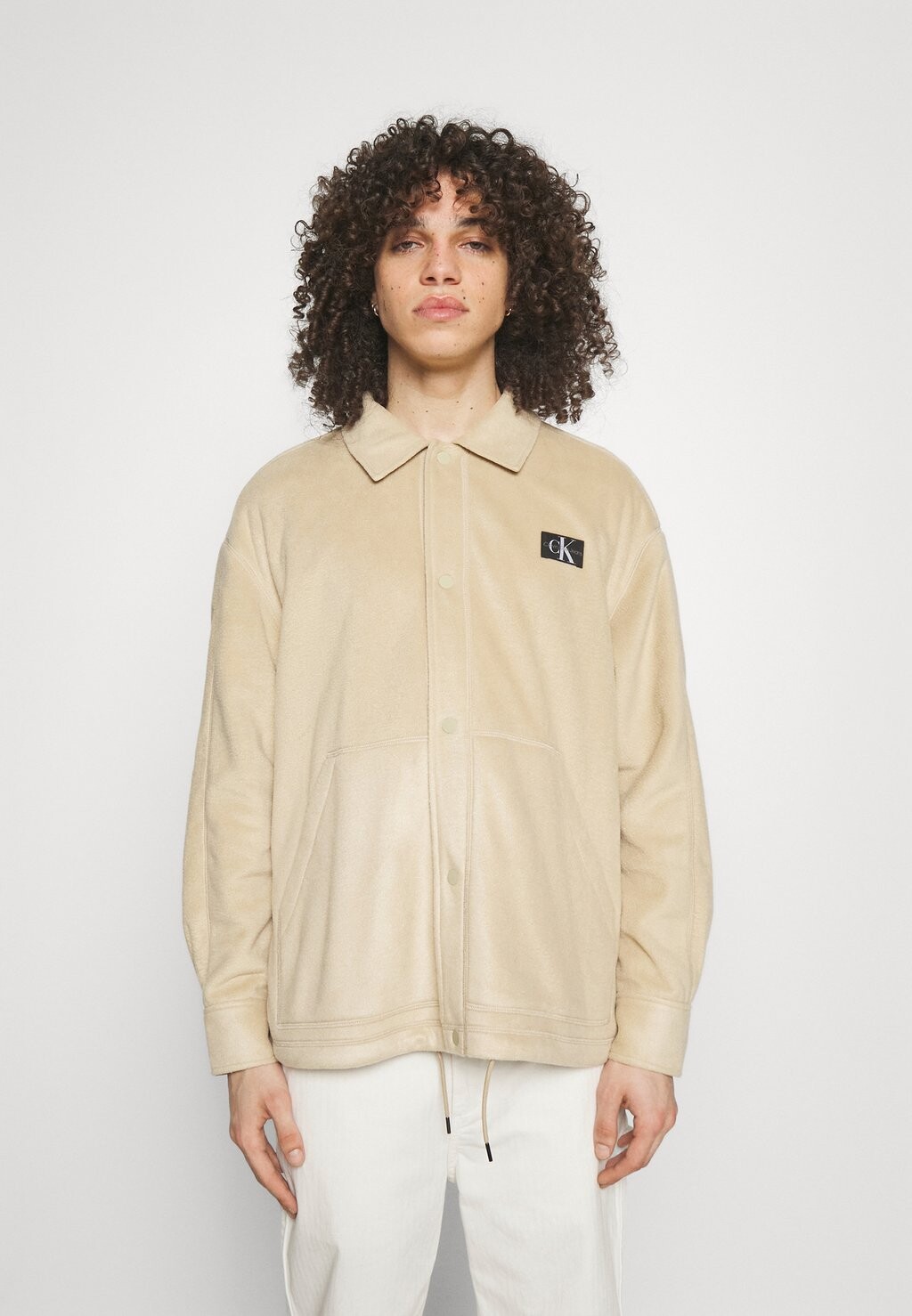 

Флисовая куртка Calvin Klein Jeans КУРТКА COACH, цвет travertine