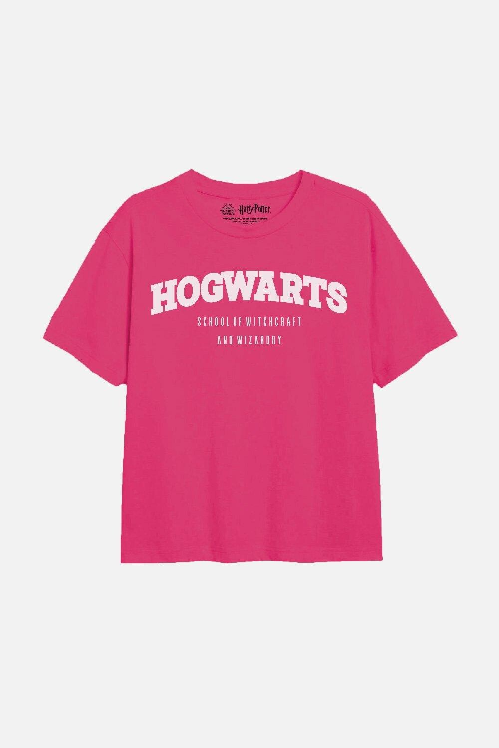 

Футболка с логотипом школы для девочек Harry Potter, розовый