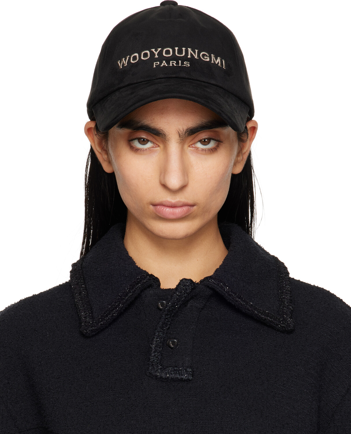 

Вышитая шапка WOOYOUNGMI, черный