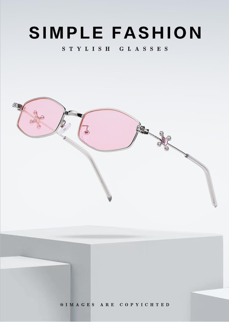 

Модные европейские солнцезащитные очки, вогнутая изогнутая металлическая оправа, унисекс, для мужчин и женщин, стильный аксессуар для уличной фотографии и повседневной носки - 6 GDKPJDT, 6